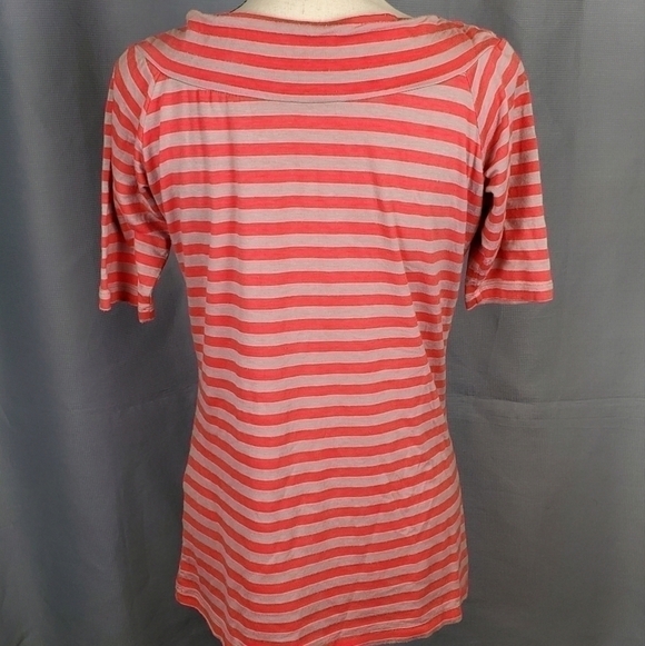 Fenn Wright Manson top, pink/light brown stripes, size L - Picture 3 of 5